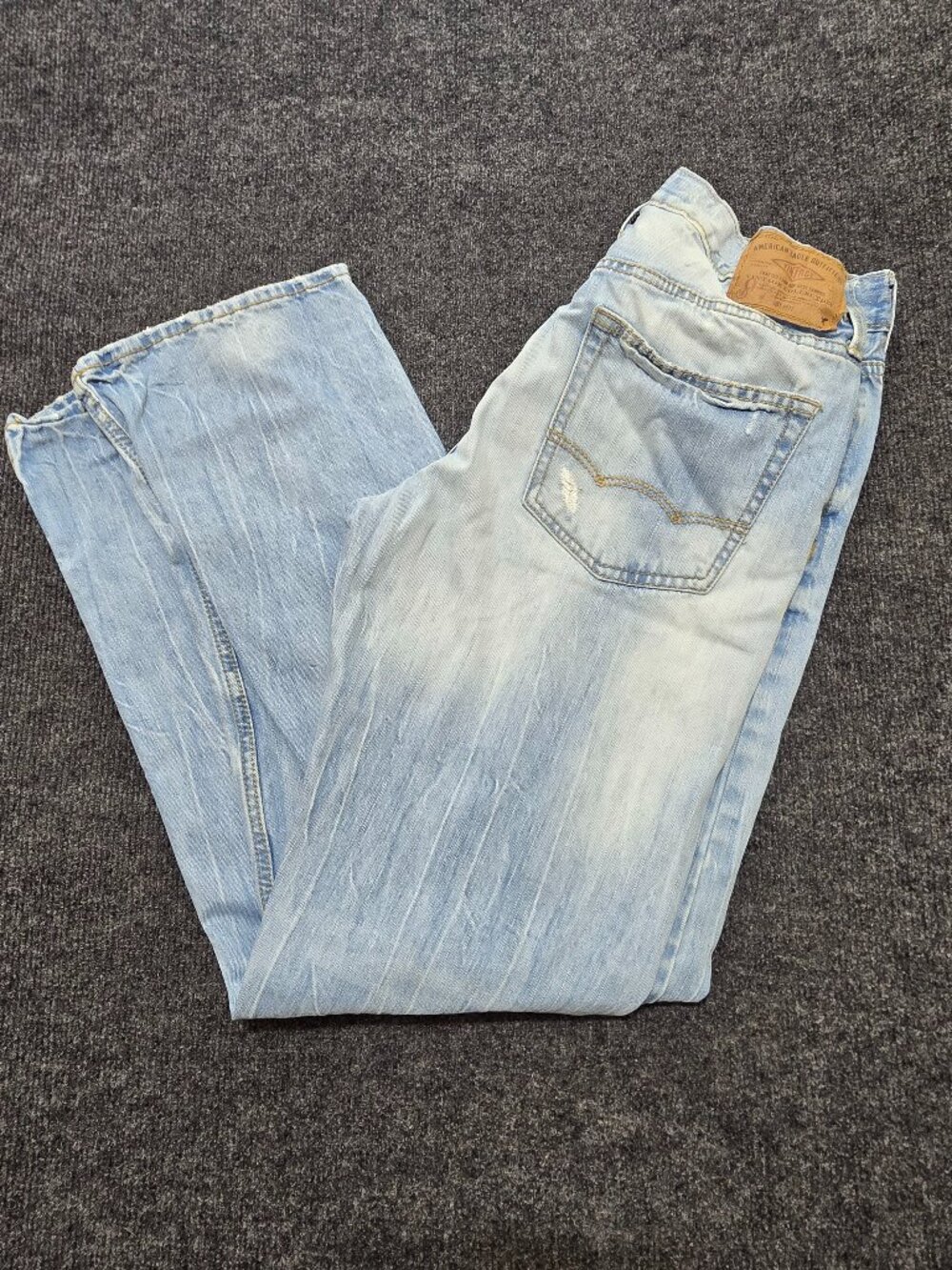 Vintage American Eagle A&E Men’s Loose Fit Jeans 32x34 100% Cotton Blue Denim Li
